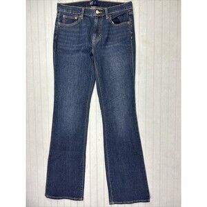 Gap Denim Size 4 27 Womens Jeans Mid Rise Boot Cut Dark Wash Stretch